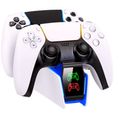 Station de chargement manette PS5 - compatible dualsense - PANDAGLOBE