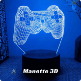 Lampe gamer manette 3D - 16 couleurs - PANDAGLOBE