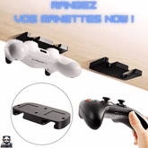 Rangement manettes PS5 PS4 - Gain d'Espace sous le Bureau - PANDAGLOBE
