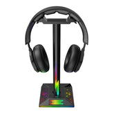 Support Casque audio RGB lumière - Option 2 Ports USB - PANDAGLOBE