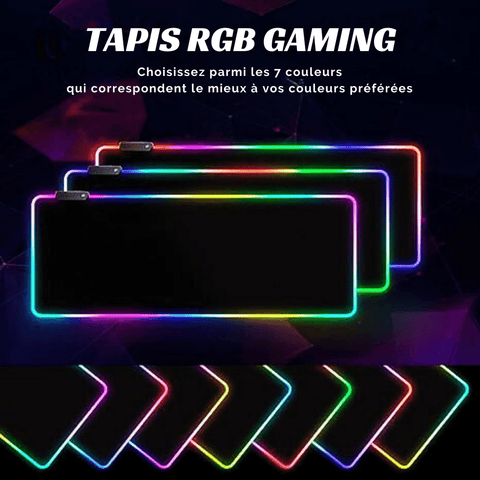 Tapis Souris RGB XXL Cool Glowing - PANDAGLOBE