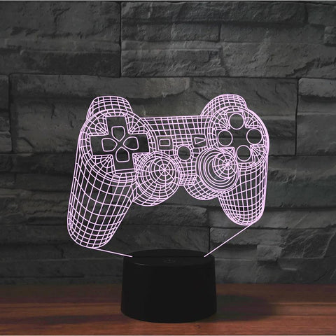 Lampe gamer manette 3D - 16 couleurs - PANDAGLOBE