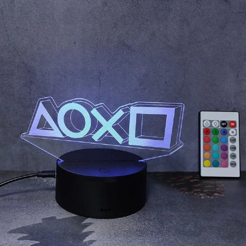 Lampe gamer manette 3D - 16 couleurs - PANDAGLOBE
