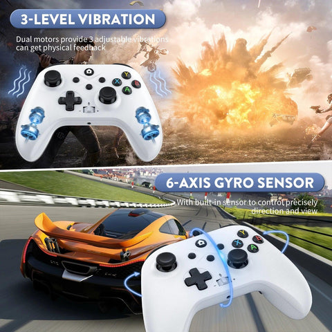 Manette de jeu sans fil et filaire pour Xbox One/Series/PC/Steam - PANDAGLOBE