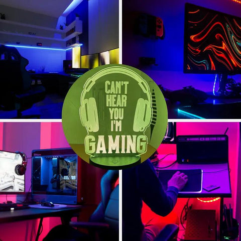 Lampe 3D Gaming sur USB avec 7 couleurs possibles - PANDAGLOBE
