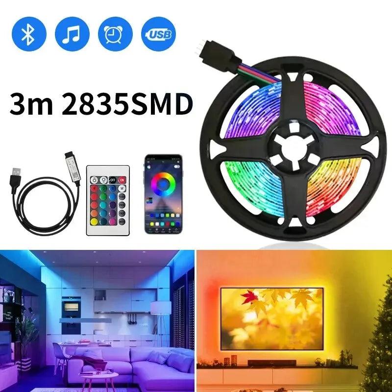 Ruban LED 3m RGB-pour écran PC-TV-contrôle intelligent - PANDAGLOBE