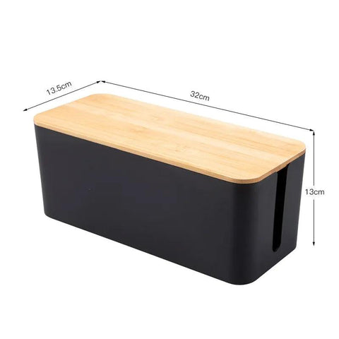 Boîte de rangement pour câbles PC & smartphone - PANDAGLOBE