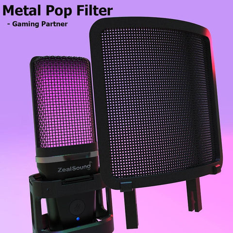 Microphone RGB USB à Condensateur pour PC PS4 PS5 Mac - PANDAGLOBE