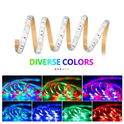Ruban LED 3m RGB-pour écran PC-TV-contrôle intelligent - PANDAGLOBE