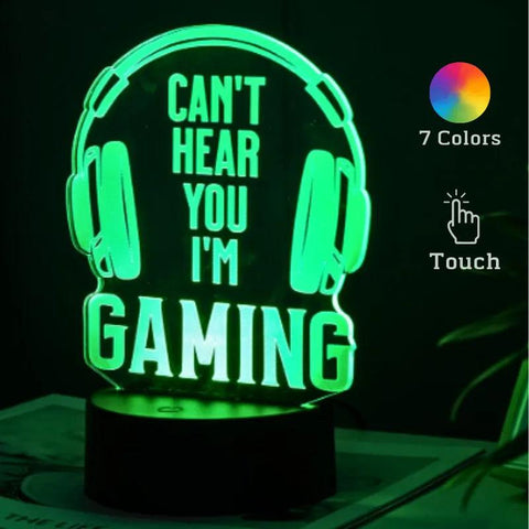 Lampe 3D Gaming sur USB avec 7 couleurs possibles - PANDAGLOBE
