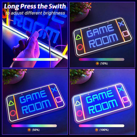 Lampe néon gaming pour décoration murale design - PANDAGLOBE