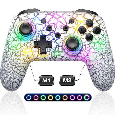 Manette switch sans fil Nintendo pro Volcano compatible Switch PC IOS Android - PANDAGLOBE