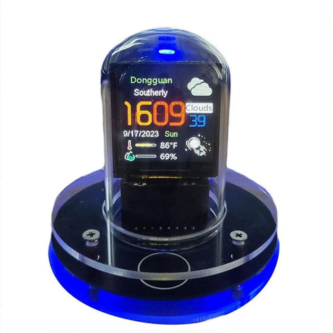 Horloge météo de décoration bureau - maj automatique wifi - PANDAGLOBE