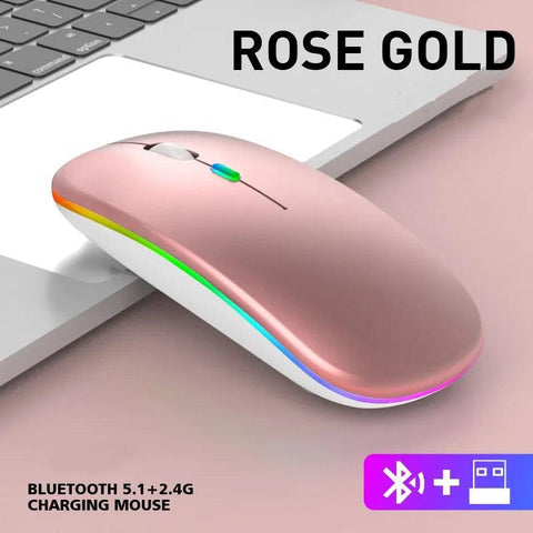 Souris gaming sans fil lumineuse et rechargeable -ultra design - PANDAGLOBE