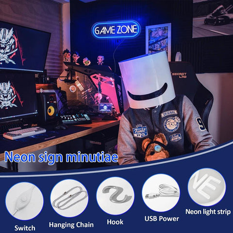 Lampe néon gaming pour décoration murale design - PANDAGLOBE